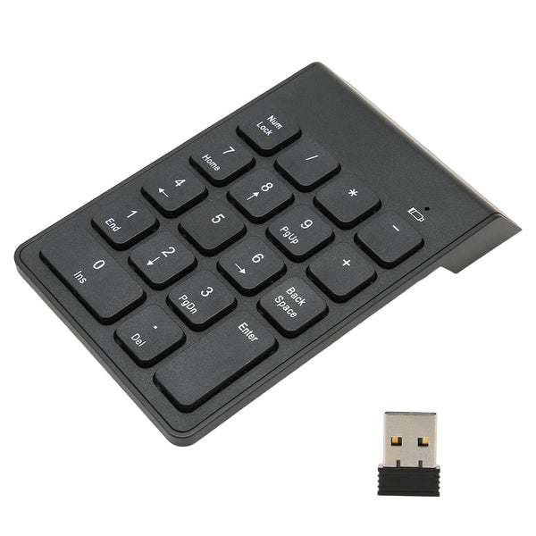 2.4G Wireless Numeric Keypad – Slim, Silent, Plug-and-Play Numpad