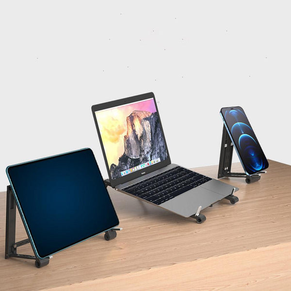 3-in-1 Folding Computer Stand – Adjustable, Portable, Durable, Multi-Use Design