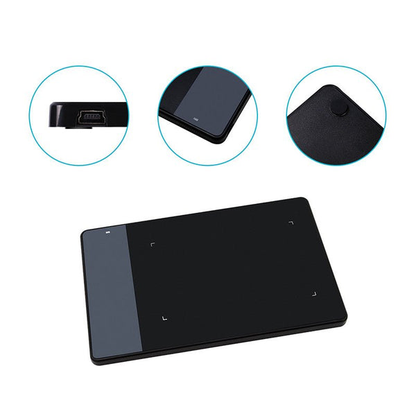 HUION 420 Drawing Tablet – Compact, Precise, Battery-Free Pen, Plug-and-Play